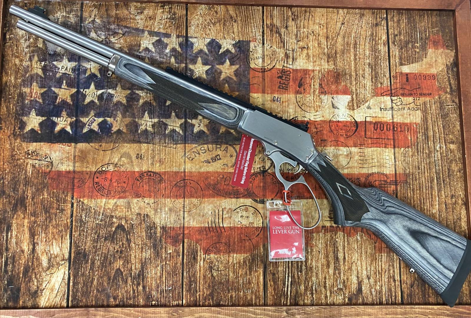 MARLIN 1895 BIG LOOP GRAY / STAINLESS .45-70 19" BARREL 6-ROUNDS-img-0