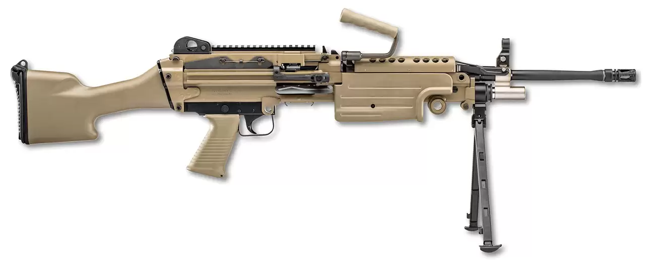 FN AMERICA FN M249S 5.56mm NATO 18.5in 30rd Flat Dark Earth Semi-Auto Rifle - FN America - 5.56NATO