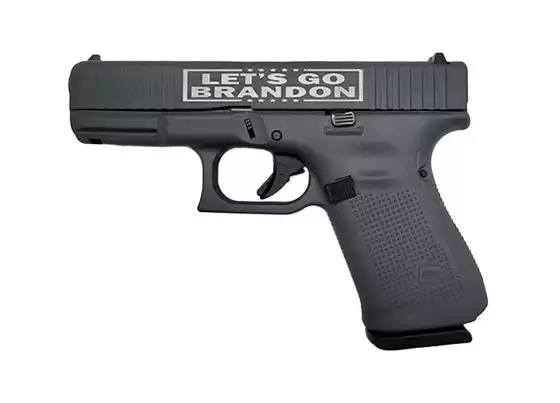 GLOCK G45 9mm Pistol 4" Barrel Gray 17rd "Let's Go Brandon" Cerakote - Glock - 9MM